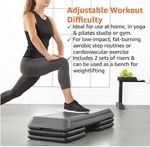 Studio Adjustable 3 Level Aerobic Stepper Fitness Amazon Gym basic Step Platform
