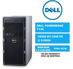 Dell Poweredge T130 Tower Server E3-1240 V5 Q/Core 3.5GHz 16GB PERC H330 2X2TB