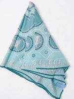 WEDGWOOD Blue Classic Cameo Motif Cotton Handkerchief Scarf(55CM x 55CM)