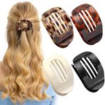 Hair Clips/ Flat Hair Claw Clips 4PCS  for Women | For Medium to Thick Hair