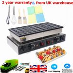 Nonstick Electric 50pcs Poffertjes Mini Dutch Pancake Baker Maker Iron Machine
