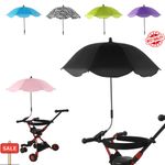 Clip on Umbrella Beach Chair Umbrella with Clamp for Outdoor Sports Lawn