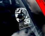 Cal Crutchlow #35 - MotoGP Car Window Sticker - Moto GP HELMET Design Sign -TYP2