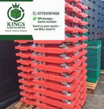 10 X HEAVY DUTY GREEN WHEELED "SINGLE" DOLLY / SKATE 60-40-17CM BALE ARM TROLLEY