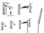 New Waterfall Bathroom Taps Chrome Basin Mixer Bath Filler Shower Deck Tap Sets