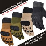 REDRUM Men Tactical Gloves Army Military Combat Paintball Airsoft Hard Knuckle