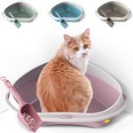 Corner Large Jumbo Cat Litter Tray With Rim Scoop Open Toilet Box Set CatCentre?