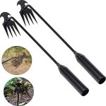 4-Teeth Weed Pulling Tool Portable Weed Puller Weeder Digger Rake Gardening Hoes