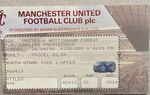 1996 Nottingham Forest V Manchester United  Football Match Ticket Stub