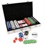 300 Piece Poker Set with Aluminium Carry Case | Casino Chips Cards Dice | Texas