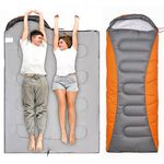 3-4 SEASON SINGLE SLEEPING BAGS CAMPING RECTANGULAR ENVELOPE ZIP UP KIDS ADULT