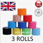 3 Rolls of Kinesiology Tape 5cm x 5m  Sport tape Muscle tape KT tape