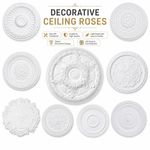 Ceiling Rose Premium Medium & Large Floral Ceiling Medallion for Light Fittings