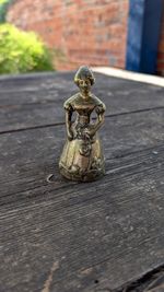 Victorian Brass Lady Very Heavy For Her Size Looks Like A Bell But No Clanger