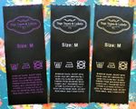 Black Satin Wash Care Labels - Garment Clothing Labels - Bespoke, Personalised