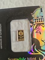Scottsdale Mint 1 Gram Gold Bar – 999.9 Fine Gold – Certi-Lock COA