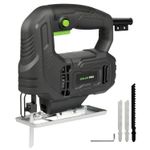 GALAX PRO 400W Electric Jigsaw, ±45° Bevel Cutting, Lock Button, 3 Blades