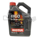 Motul 8100 X-Clean Gen2 5W40 Engine Oil 5L MB 226.5 BMW LL-04 VW 511-00 API SN