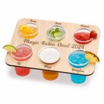 Personalised Drinks Tray Pint Caddy Holiday Beer Holder 6 Holes All Inclusive