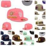 Mens New San Diego Padres Era Hat Baseball cap Flat edge hat Era Hat sun hats 