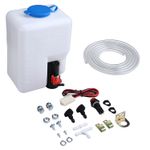 Universal 12V Car Windscreen Washer Bottle Kit Motor Pump Jets Reservoir Hose UK