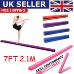 7FT Gymnastics Folding Balance Beam for Kids Adult Home Gym Training Bar 2.1M