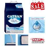 CATSAN Hygiene Plus Cat Litter 20L | Odour Control Mineral Litter | UK