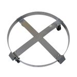 Drum Dolly Trolley with Caster Wheels 55 Gallon (Heavy Duty Oil Barrel Cart)