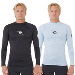 Rip Curl Mens Waves Long Sleeve Rash Vest