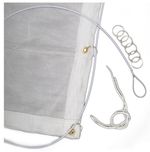 Egertec Archery Backstop Netting 9ft X 10ft. Comes With Hanging Wire And Rings