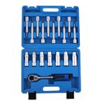 18pcs Shock Absorber Strut Nut Tool Suspension Strut Nut Removal Socket Set1/2''