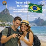 Travel eSIM for Brazil - 18GB of Data Valid for 30 Days - Same day delivery