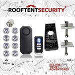 8 x M8 NYLOC Fits Tentbox Anti Theft Security Nuts + 113db Alarm + Holder BUNDLE