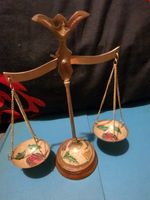 Vintage Antique Weighing Scales floral brass 