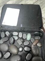 Vulsini Hot Stone Massage Set.  Heating Bag with Stones