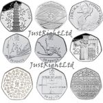 Rare 50p Coins Kew Gardens Olympics Triathlon Judo Beatrix Potter fifty pence