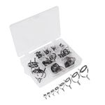 75Pc High Quality Stainless Steel Sea Fishing Rod Guide Eye Rings Set Tackle Box