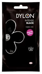 DYLON INTENSE BLACK HAND DYE FABRIC CLOTHES DYE 50g