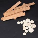 _Clarinet Accessories Kit Bb Key 17Pcs Sound Hole Pads 10Pcs Natural Cork Sheets