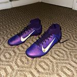 Nike Mercurial Superfly Football Boots Moulded Studs Purple/White UK 10.5