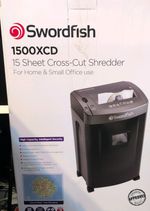 Swordfish 1500XCD Cross Cut Shredder