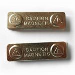 Magnetic Name Badge with Self Adhesive UK - Metal Back (45mm x 13mm) 
