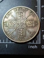 1887 Queen Victoria Jubilee Head Florin - Silver Two Shillings - Mid To...