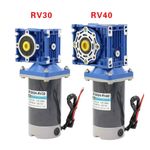 200W 12v 24v DC Worm Gear Reducer Motor RV30 DC Gearmotor RV30 Self-Gearing