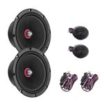 Bassface IndyCX6 440w Max 6.5"Inch 16.5cm Component Car Door Speakers/Tweeters