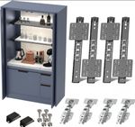 22" Cabinet Pocket Door Slide Hinge Kit for Inset Application, Pivot Pocket 