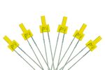 LED-YLT DCC Concepts Yellow 2mm Tower Type LED w/Resistors (6)