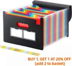 25 Pocket  A4 Expanding File Organiser Paper Expanding A4 Box  Document Folder