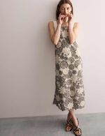 M&S - Jaeger Womens Ivory Mix Floral Midi Dress