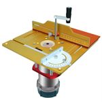 Upgraded Aluminium Router Table Insert Plate Woodworking Tool Set w Miter Gauge
